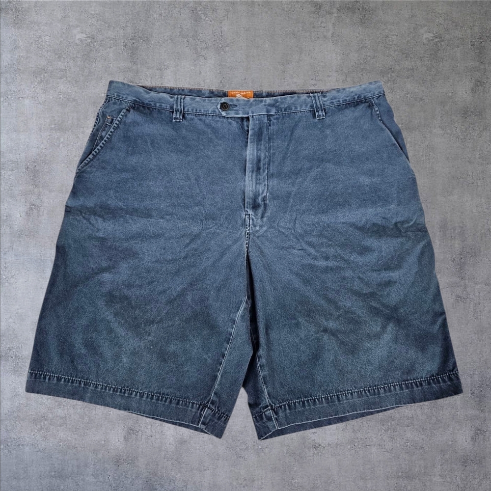 Tommy Bahama Navy 100% Pima Cotton Casual Chino Shorts 10" Inseam Size 40 B51